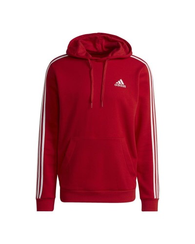 Sweat à capuche homme Adidas Essentials Fleece Rouge