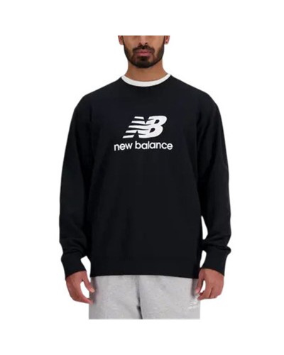 Herensweater zonder Capuchon New Balance Sport Essentials French Terry Zwart