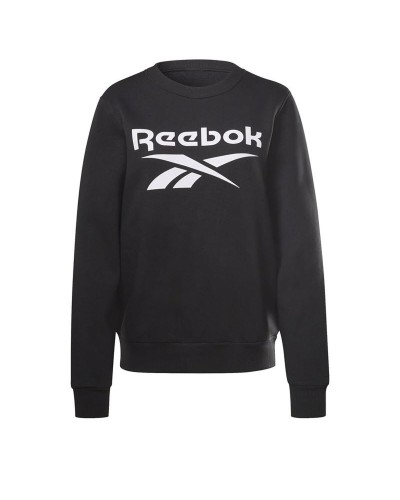 Felpa senza Cappuccio Donna Reebok identity Logo Fleece W Nero