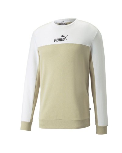 Tröja utan huva Herr Puma ESS+ Block Crew Vit