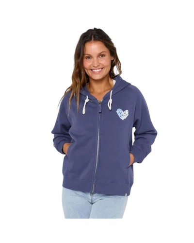 Damesjack Rip Curl Galicia Full Zip Fleece Marineblauw