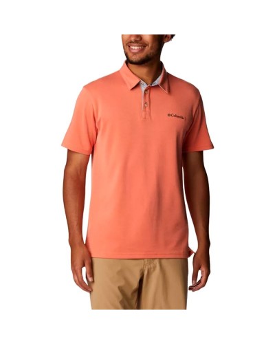 Polo de Manga Corta Hombre Columbia Nelson Point Coral
