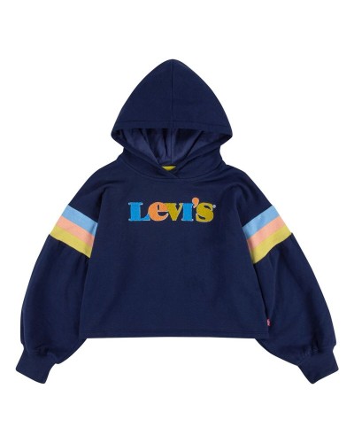 Sweat-shirt à capuche fille Levi's Full Sleeve High Rise Girl Bleu foncé