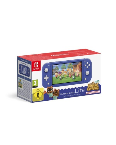 Nintendo Switch Lite + Animal Crossing Nintendo 45496546120 Bleu