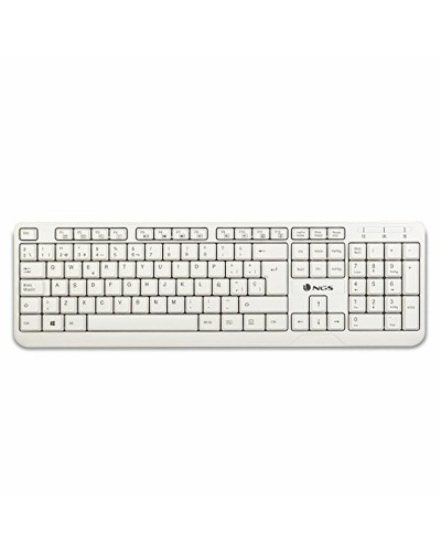 Clavier NGS Spike Blanc Espagnol Qwerty