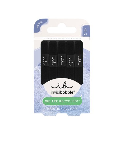 Haarelastiekjes Invisibobble INVISIBOBBLE ECOTIE black 5 Stuks
