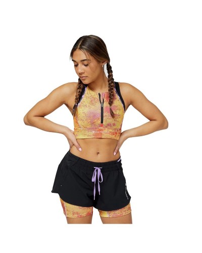 Soutien-gorge de Sport New Balance Impact Run AT Marron