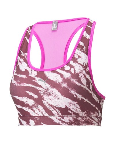 Sports Bra Puma Mid Impact W Pink Fuchsia