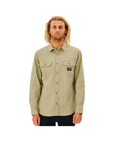 Herren Langarm-Hemd Rip Curl Epic Beige (S)