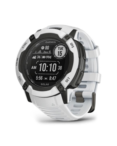 Smartwatch GARMIN Instinct 2X Solar Weiß 1,1"