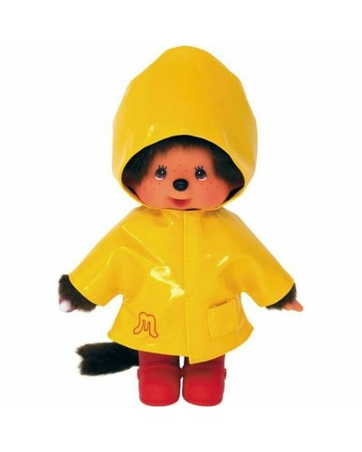 Peluche Bandai Monchhichi Iconic Raincoat 20 cm Giallo