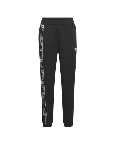 Lange sportbroek Reebok Tape Pack W Zwart Vrouw