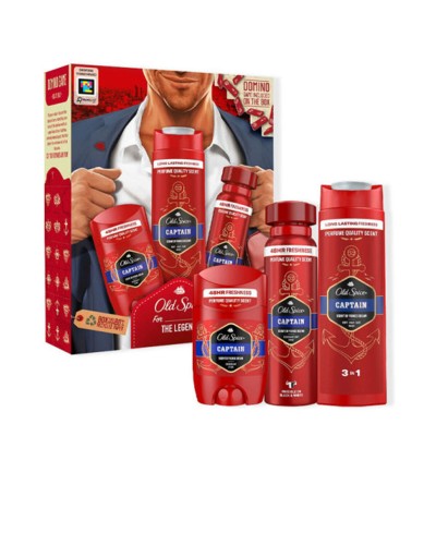 Hygieniatuotesetti miehille Old Spice OLD SPICE CAPTAIN 3 Kappaletta