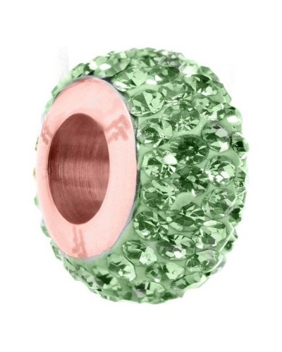 Perlina Donna Folli Follie 3POTO23RE Verde 1,5 cm