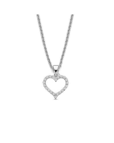 Damhalsband New Bling 9NB-1445 Silvrig