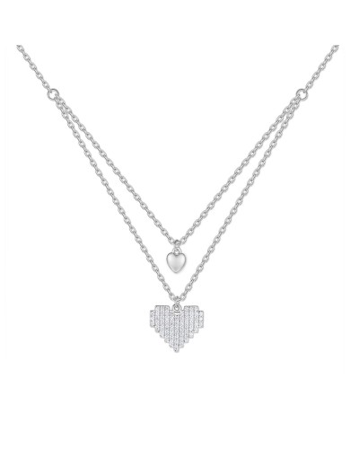 Naisten kaulakorut New Bling 9NB-1721 Hopeinen