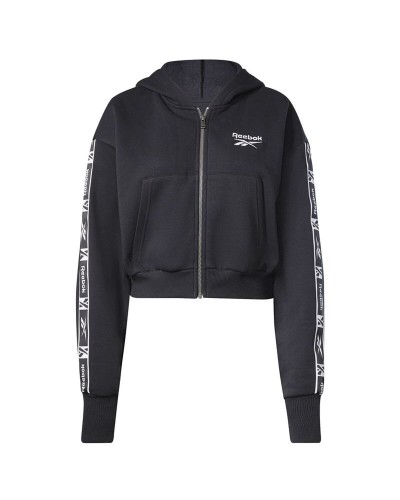 Sportjacka, Dam Reebok Tape Pack Full Zip W Svart