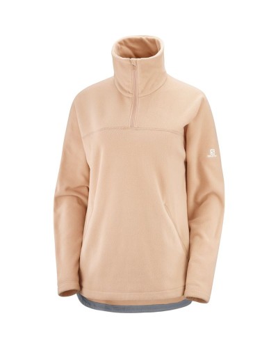 Fleece Salomon Essentiall Cosy W Hellrosa Damen