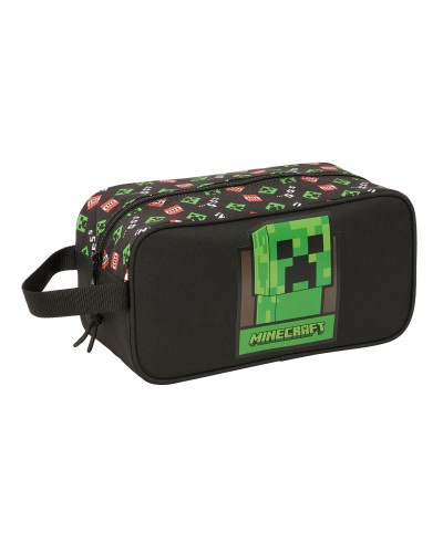 Scarpiera da Viaggio Minecraft Nero 29 x 15 x 14 cm