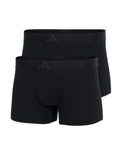 Heren Boxer Shorts Adidas Low Rise 3 Stripes Active Zwart 2 Stuks