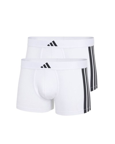 Boxer da Uomo Adidas Low Rise 3 Stripes Active Bianco 2 Unità