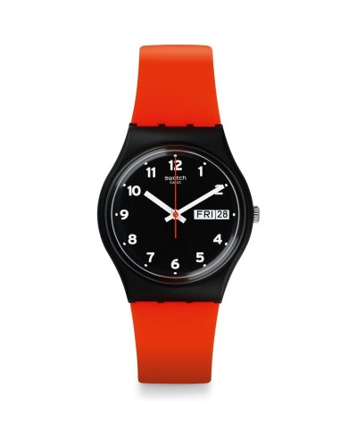 Horloge Uniseks Swatch RED GRIN (Ø 34 mm)