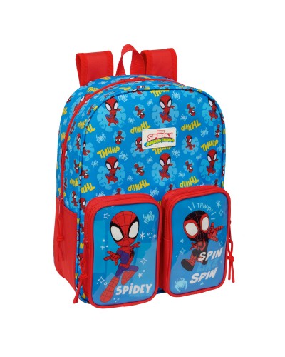 Koululaukku Spider-Man Sininen Punainen 26 x 34 x 11 cm