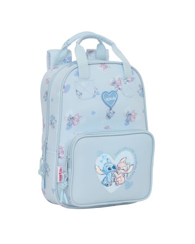 Mochila Escolar Lilo & Stitch Azul claro 20 x 28 x 8 cm