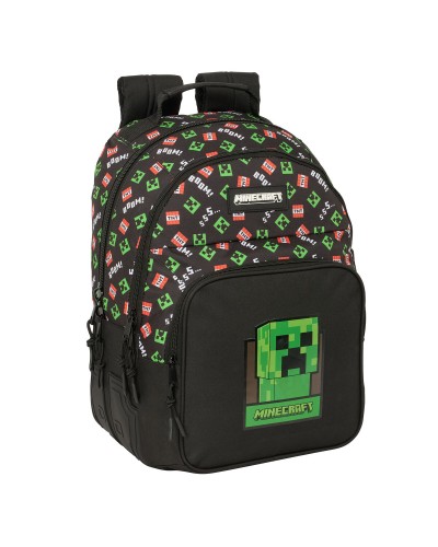 Schoolrugzak Minecraft Zwart 32 x 42 x 15 cm