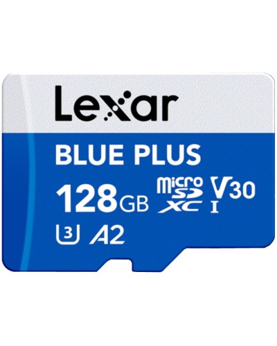 Micro SD geheugenkaart met adapter Lexar LMSBLPL128G-BNANG 128 GB