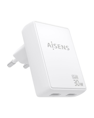 Väggladdare Aisens ASCH-30W2P075-W Vit 30 W