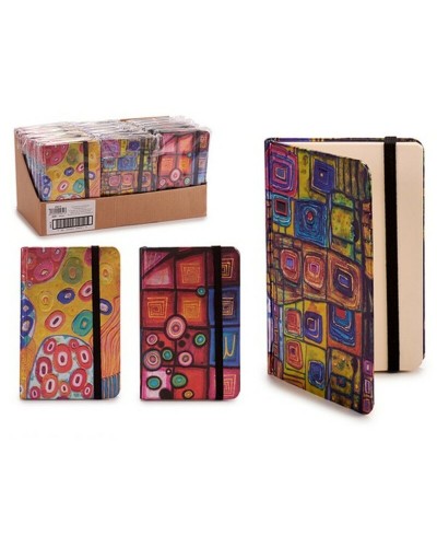 Block Notes Pincello B7 Forme geometriche Chiusura con fascia elastica