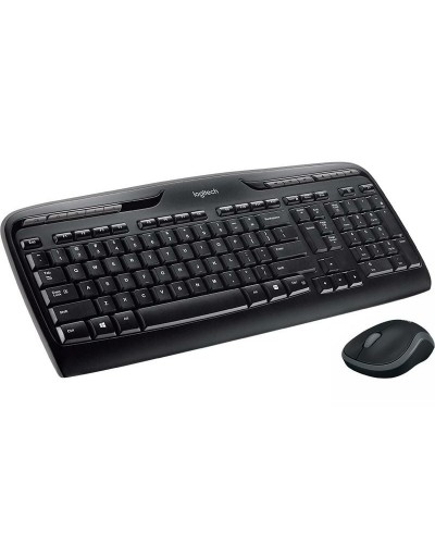 Tastatur mit Maus Logitech MK330 Schwarz Qwerty Spanisch