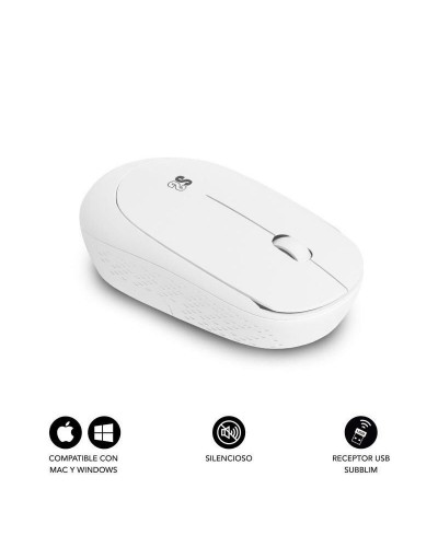 Ratón Subblim SUBMO-B2SW011 Blanco 1200 DPI
