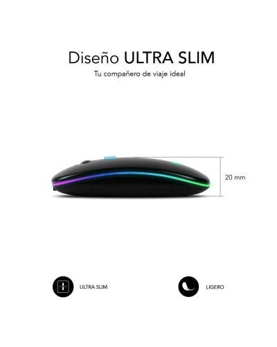Hiiri Subblim SUBMO-LDFLAT1 1600 dpi Musta
