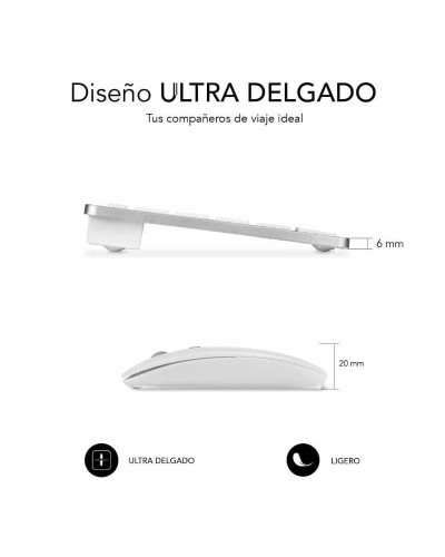 Keyboard and Mouse Subblim SUBKBC-OCO010 Silver