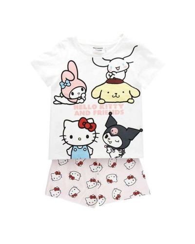 Schlafanzug Für Kinder Hello Kitty Weiß