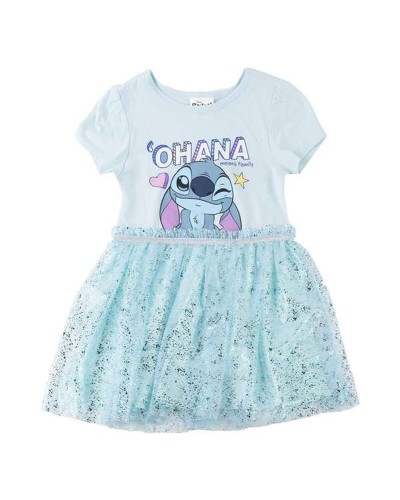 Jurk Stitch Licht Blauw