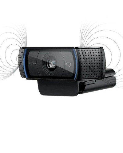 Webcam Logitech 55407/554 Full HD 1080 p 30 fps Nero