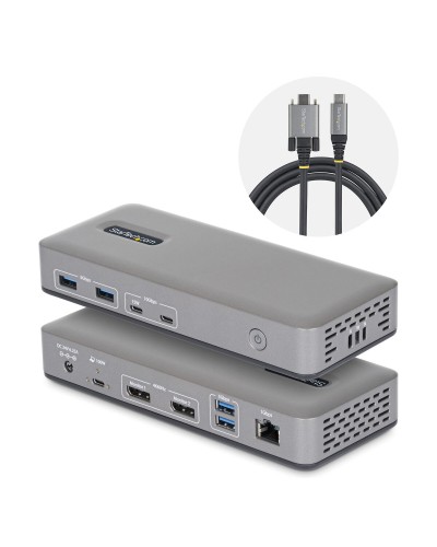Hub USB Startech 201UE-USBC-DOCK Gris