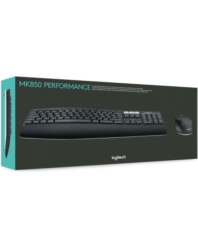 Keyboard and Mouse Logitech MK850 Black Spanish Qwerty