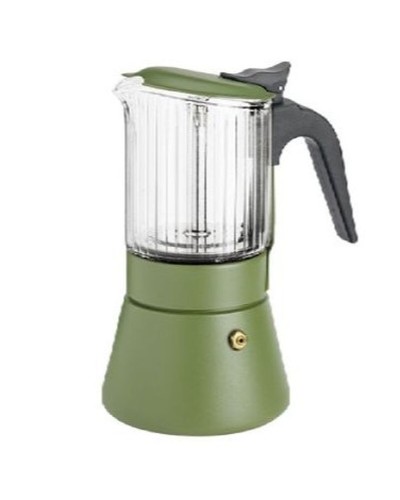Cafetera Italiana Inoxibar 55093 Verde 4 Tazas