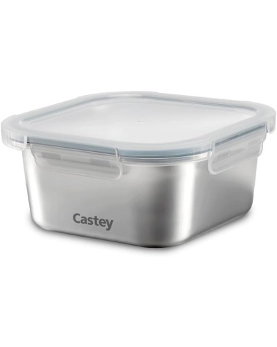Fiambrera Castey C-C600 Plateado Acero Inoxidable 600 ml