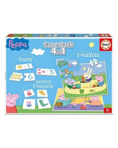 Juego Educativo Peppa Pig SuperPack 4 in 1 Educa