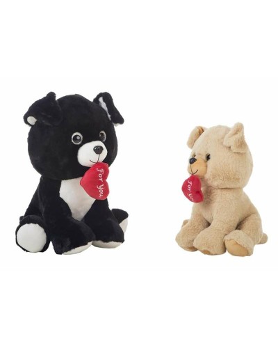 Knuffel For You Hond 42 cm Hart