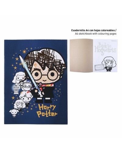 Schrijfset Harry Potter Blauw Zwart Rood 16 Onderdelen (6 Onderdelen)