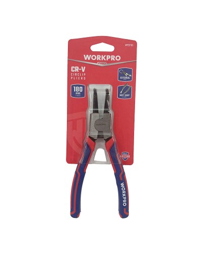 Alicates de Punta Redonda Workpro de 18 cm Curvados para Trabajos de Precisión y Joyería.
