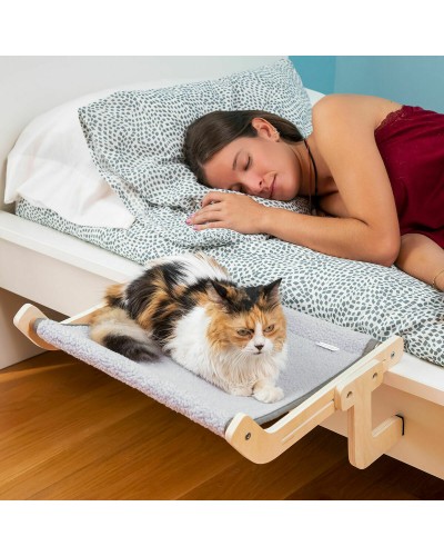 Hamaca Colgante para Gatos InnovaGoods Gris Multicolor (Reacondicionado A)