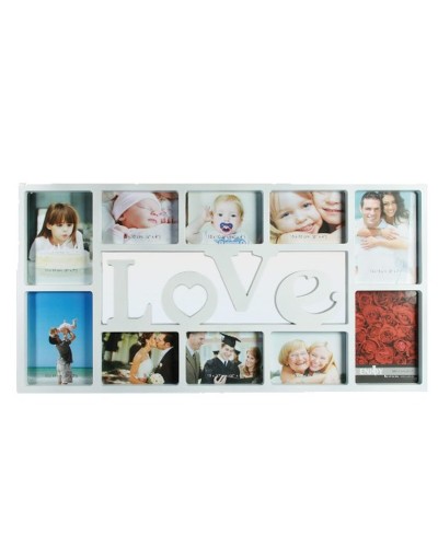 Wall photo frame Romantic Items Wood 10 photos