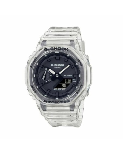 Uhr Sportlich Casio GA-2100SKE-7AER Durchsichtig